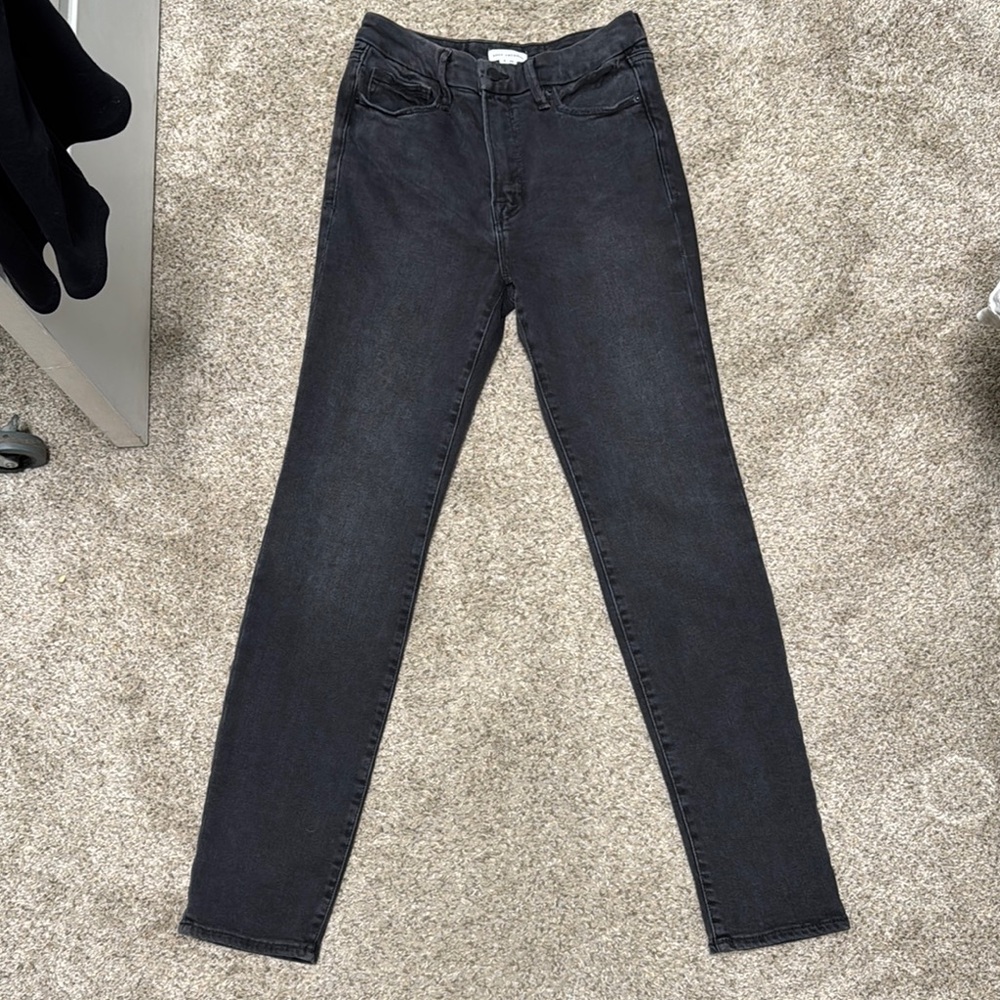 Good American Black Skinny Jeans High-Waisted